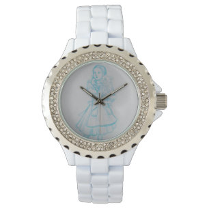 Dorothy und Toto blue Sketch Kristall Watch Armbanduhr
