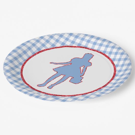 Dorothy vom Zauberer Oz Pappteller (Schrägansicht)