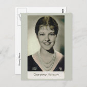 Dorothy Wilson Postkarte (Vorne/Hinten)