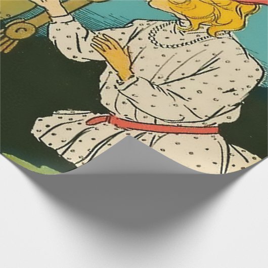 "Dorothy Wound Up Number 1" von John R Neill Geschenkpapier (Ecke)