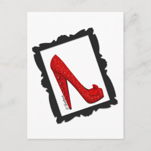 Dorothys Gerahmte Ruby Red Heelse Postkarte