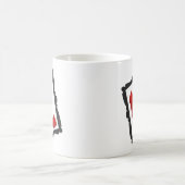 Dorothys gerahmter karminroter roter Heels Kaffeetasse (Mittel)