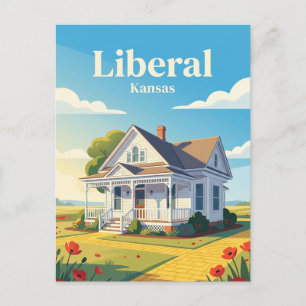 Dorothys Haus Liberal Kansas Postkarte