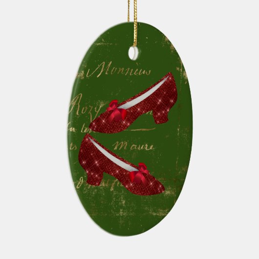 Dorothys Ruby Slippers Keramik Ornament (Rechts)