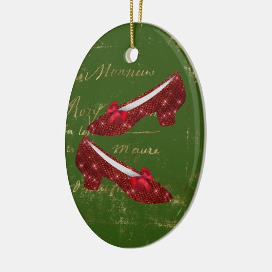 Dorothys Ruby Slippers Keramik Ornament (Links)