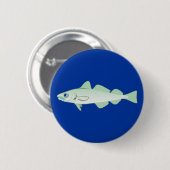 Dorsch codfish Fisch fish Button (Vorne & Hinten)