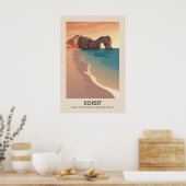 Dorset AONB Reiseplakat Poster (Küche)