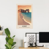 Dorset AONB Travel Poster (Heimbüro)