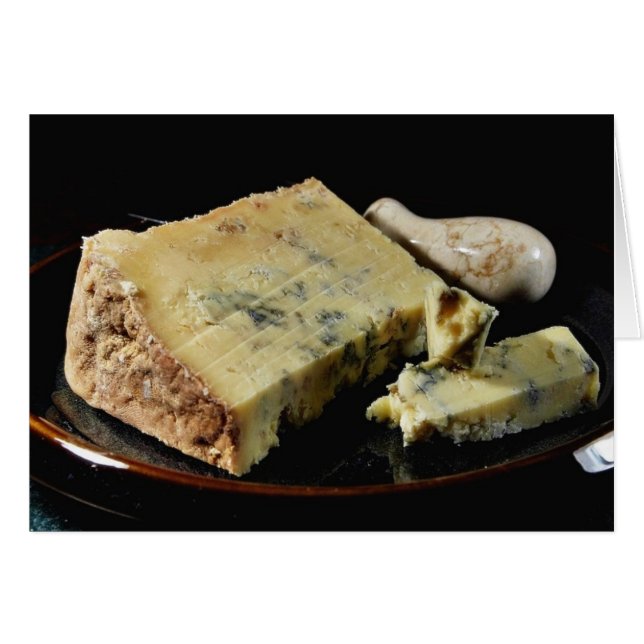 Dorset Blue Vinny (Vinney) Käse (Vorderseite (Horizontal))