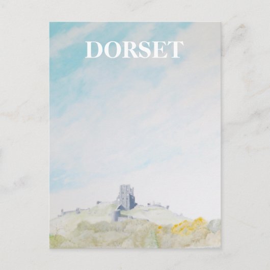 Dorset, Corfe Castle Postkarte (Vorderseite)