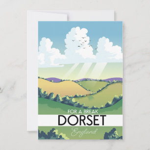Dorset England Reiseplakat Einladung