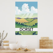 Dorset England Reiseplakat Poster (Küche)