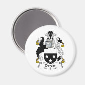 Dorset Familienwappen Magnet (Vorderseite/Rückseite)