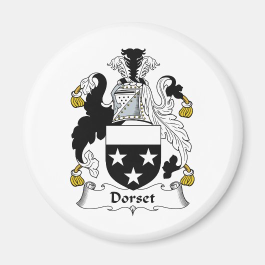 Dorset Familienwappen Magnet (Vorne)