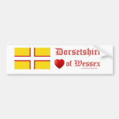 Dorset-Flagge Autoaufkleber (Vorne)