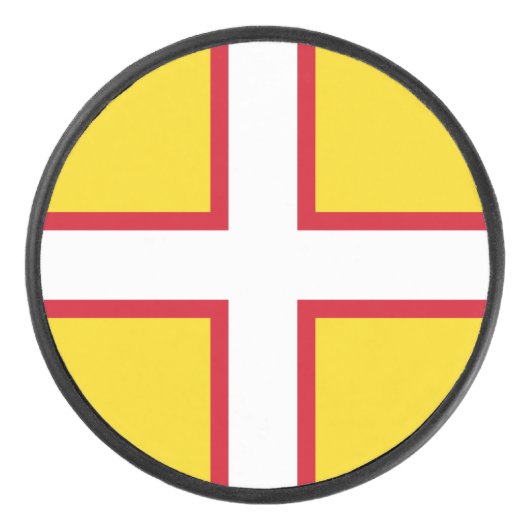 Dorset-Flagge Eishockey Puck (Vorderseite)