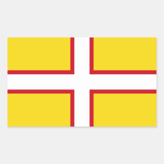 Dorset-Flagge Rechteckiger Aufkleber (Vorderseite)