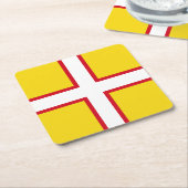 Dorset-Flagge Rechteckiger Pappuntersetzer (angewinkelt)