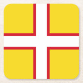 Dorset-Flagge Rechteckiger Pappuntersetzer (Vorderseite)
