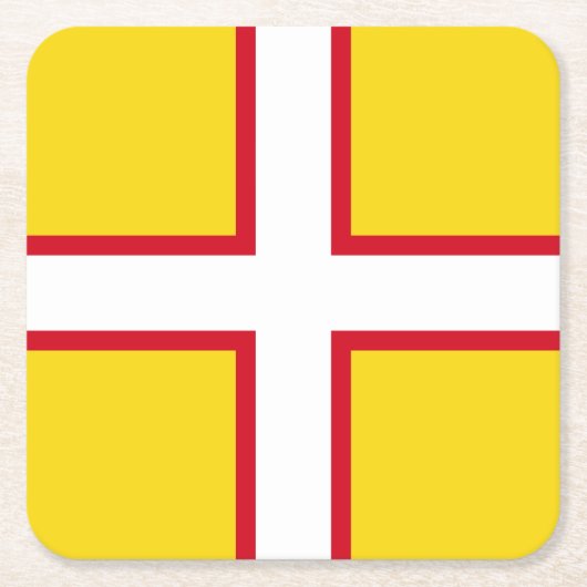 Dorset-Flagge Rechteckiger Pappuntersetzer (Vorderseite)
