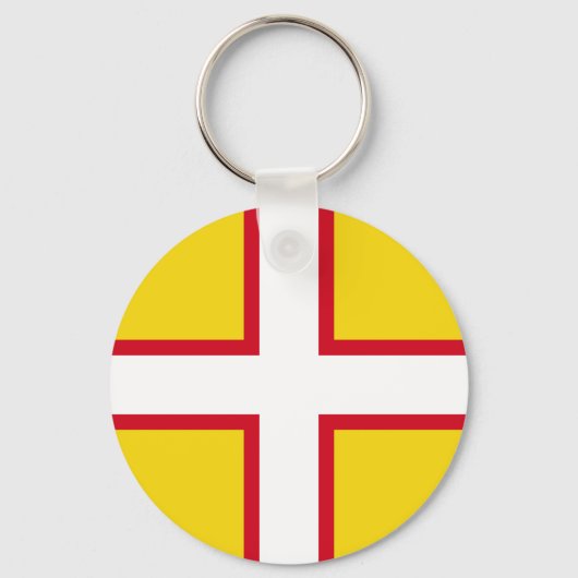 Dorset-Flagge Schlüsselanhänger (Vorderseite)