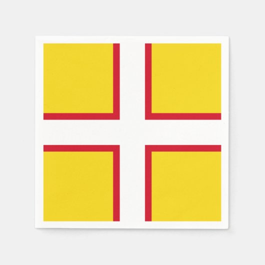 Dorset-Flagge Serviette (Vorderseite)