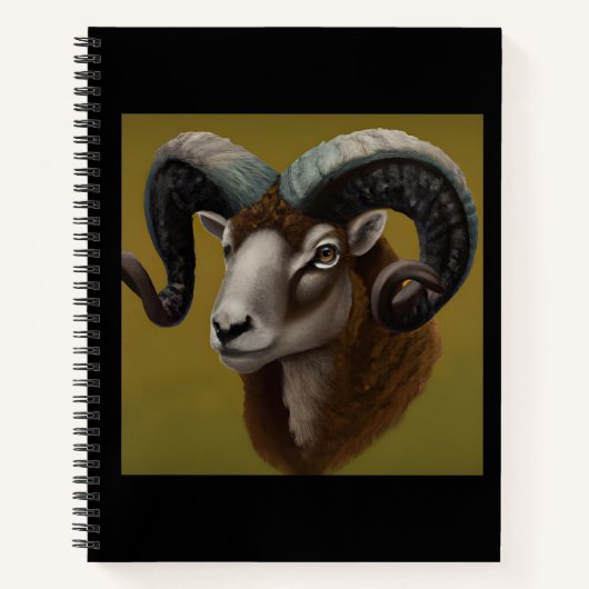 Dorset Horn Ram Notizblock (Vorderseite)