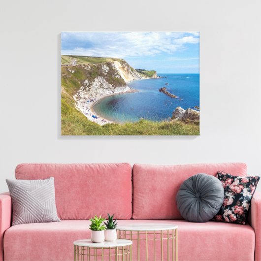 Dorset Man O'War Beach Leinwand (Insitu (Wohnzimmer))