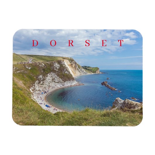 Dorset Man O'War Beach View Kühlschrankmagnet Magnet (Horizontal)