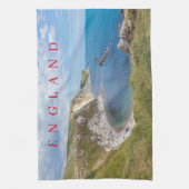 Dorset Man O'War Beach View Teetuch Geschirrtuch (Vertikal)