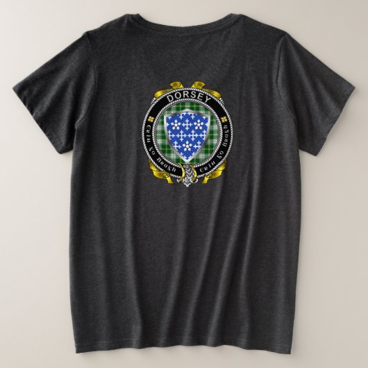 Dorsey/Darcy Irish Shield Women's Große Größe T-Shirt (Design Rückseite)