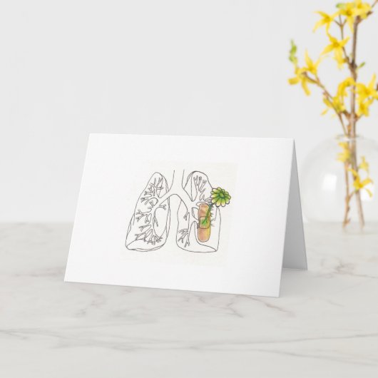 dort dort Lungen Karte (Gelbe Blume)