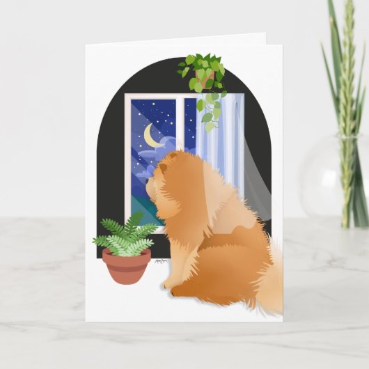 DORT DRAUSSEN IRGENDWO Chow Art Cards Karte (Vorderseite)