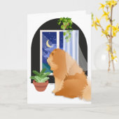 DORT DRAUSSEN IRGENDWO Chow Art Cards Karte (Gelbe Blume)