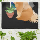 DORT DU DU DUSCHE Handtuchhalter Geschirrtuch (Gefaltet)