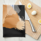 DORT DU DU DUSCHE Handtuchhalter Geschirrtuch (Viertel Falte)