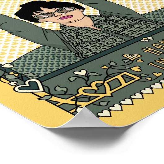 Dort einhängen_C_8x10-Poster Poster (Ecke)