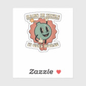 dort hängen, wird es schlimmer aufkleber (Blatt)