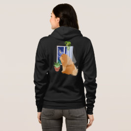 DORT HERAUS KUCHSCHREIBEN BACK/FRONT Kunst Hoodie