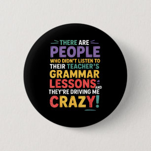 Dort Ihr Sie Englisch Grammatik Lehrer Funny H Button