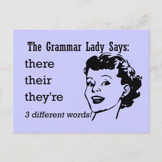 Dort, ihre, sie sind Postkarten (Vorderseite)