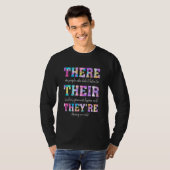 Dort sind sie englischer Grammatikkurs T-Shirt (Vorne ganz)