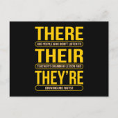 Dort sind sie Englischlehrer Postkarte (Vorderseite)