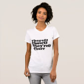 Dort u. ihr u. sind sie u. Thurr T-Shirt (Vorne ganz)