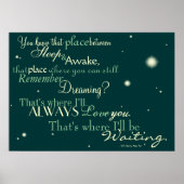 Dort werde ich Gewartet Poster. Poster (Vorne)