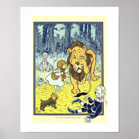 Dorthey, Vogelscheuche und Blechmann treffen den Poster (Vorne)