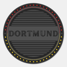 Dortmund City Pride Emblem – German Identity Runder Aufkleber