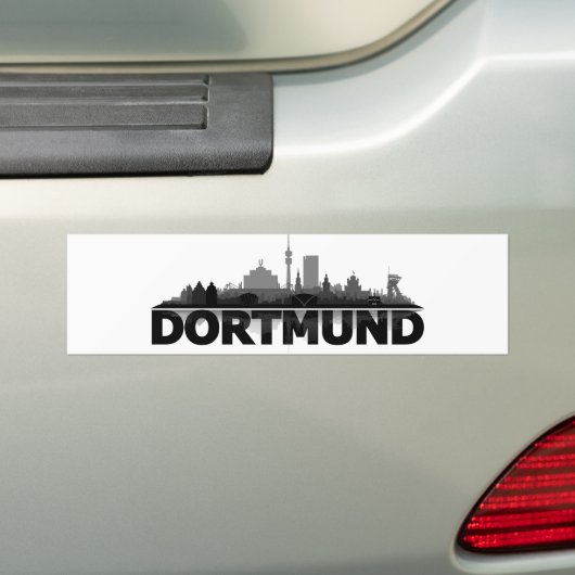 Dortmund City Skyline - Autoaufkleber (Auf Auto)