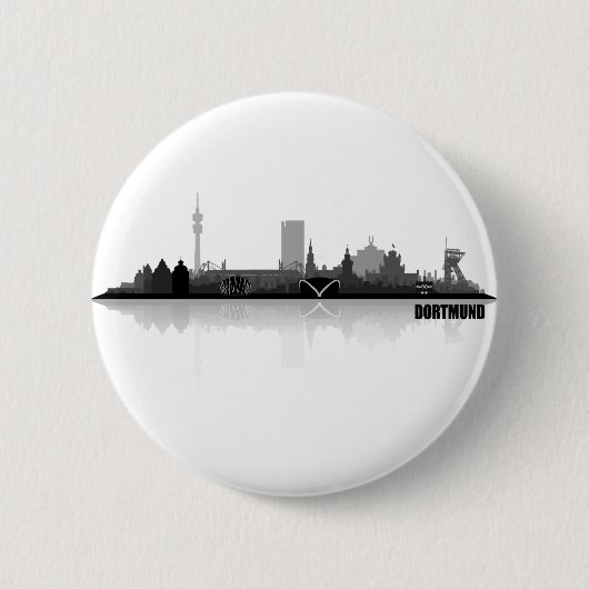 Dortmund City Skyline Button (Vorderseite)