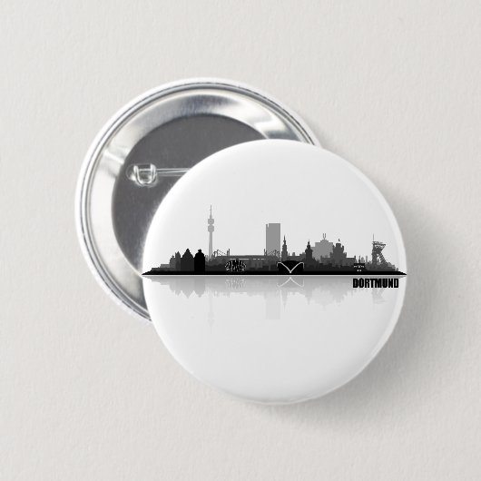 Dortmund City Skyline Button (Vorne & Hinten)